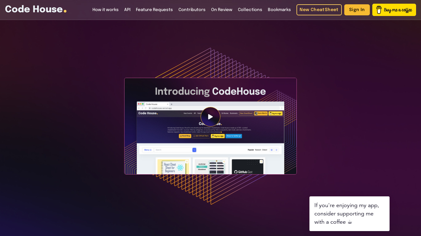 Code House Landing page