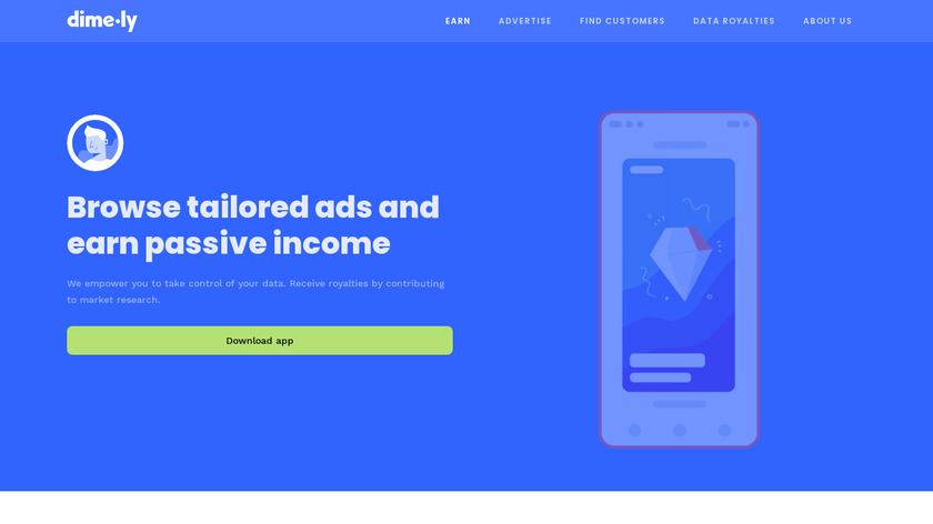 Dimely Landing Page
