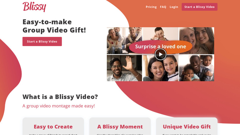 Blissy Landing Page