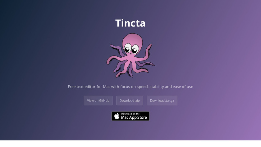 Tincta Landing Page