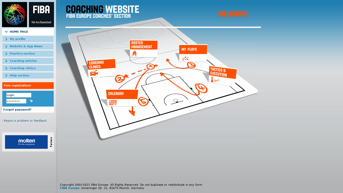 Basketball Coaching Landing page