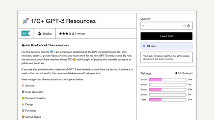 170+ GPT-3 Resources screenshot
