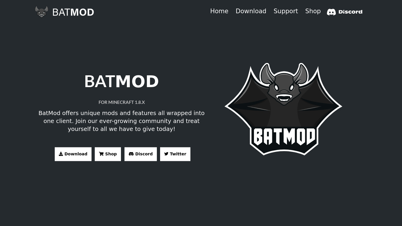 BatMod Landing page