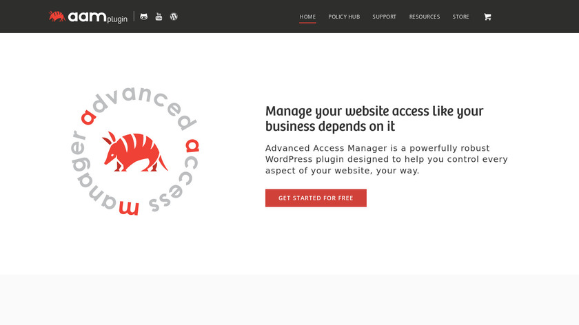 Advanced Access Manager Landing Page