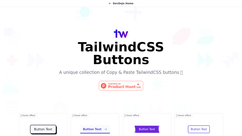 TailwindCSS Buttons Landing Page