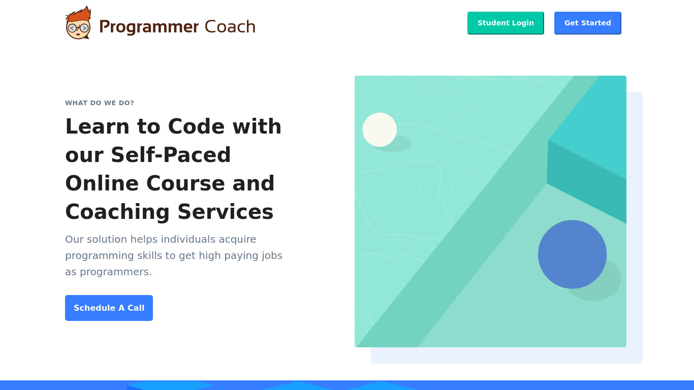The Programmer Coach Landing page