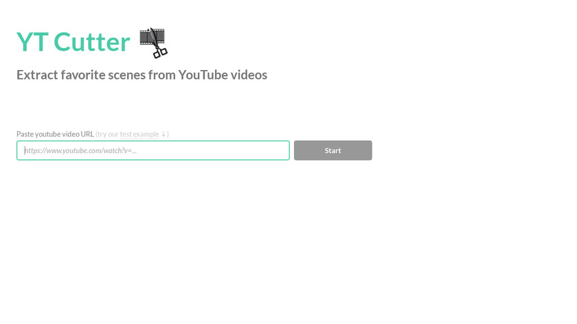 YT Cutter Landing Page