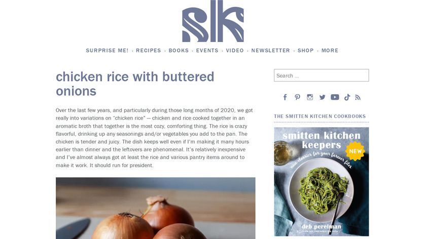 Smitten Kitchen Landing Page