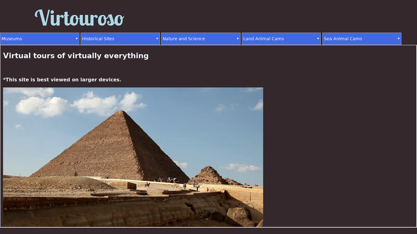 Virtouroso Landing Page