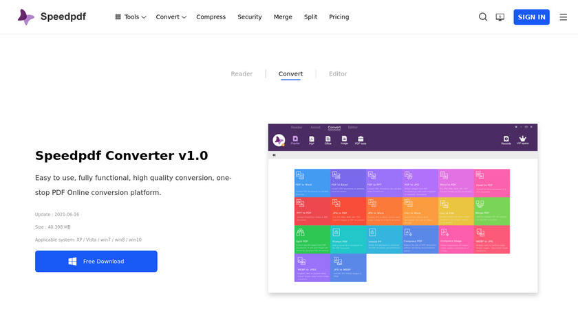 Speedpdf Converter Landing Page