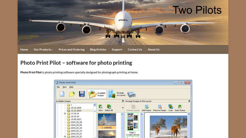 Photo Print Pilot Landing Page