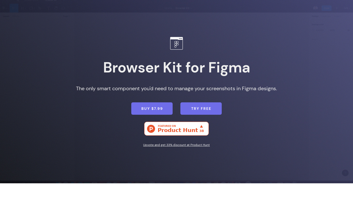 Browser Kit for Figma Landing page