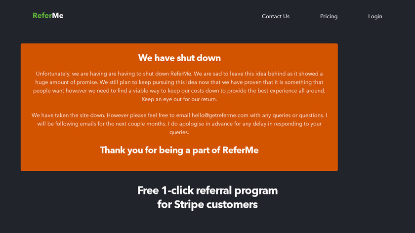 ReferMe Landing Page