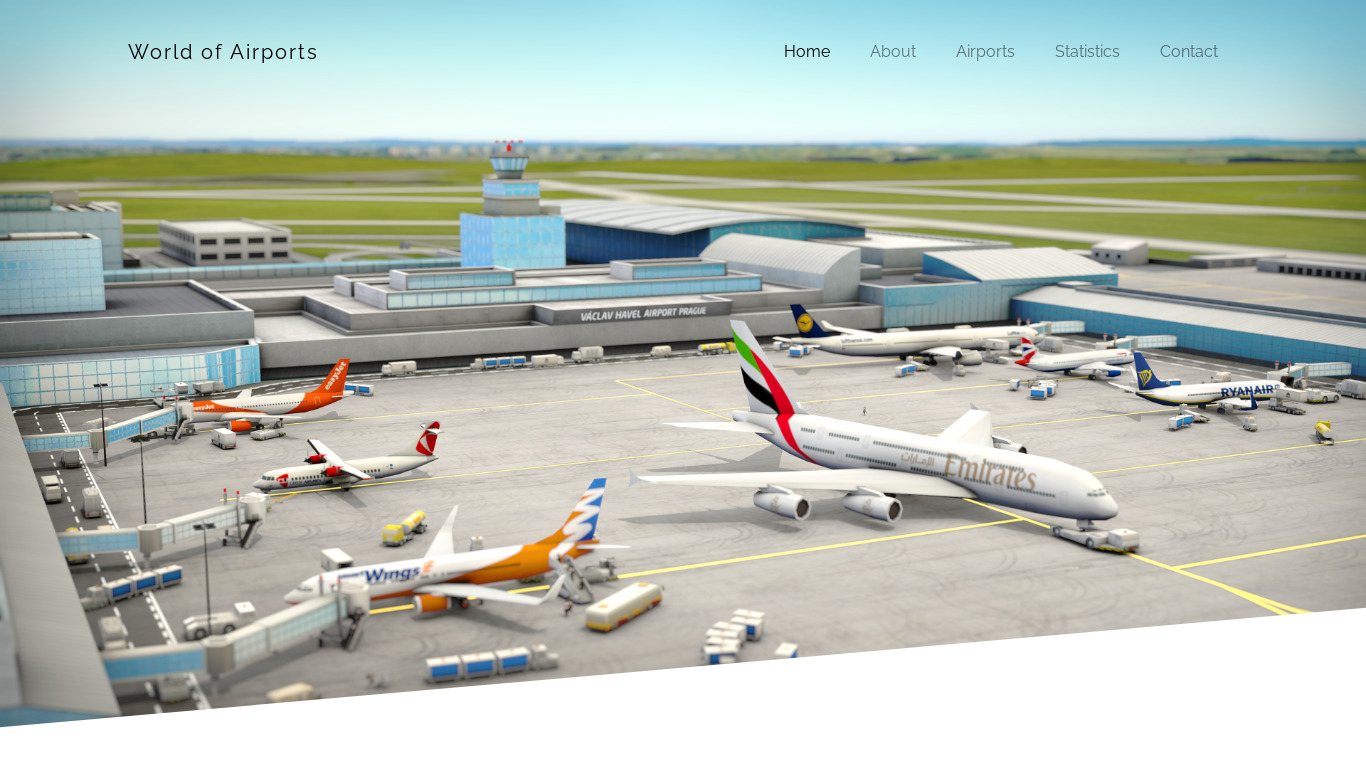 World of Airports Landing page
