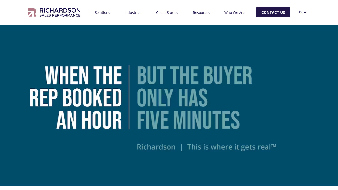 Richardson Sales Consulting Landing page