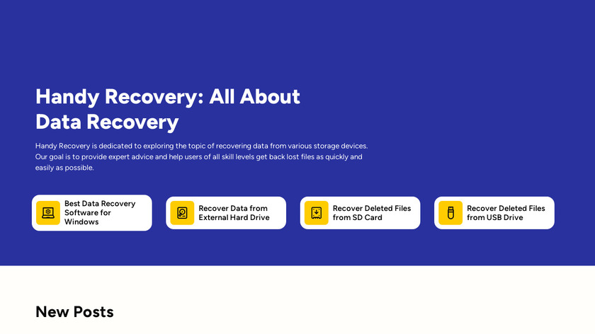 Handy Recovery Landing Page