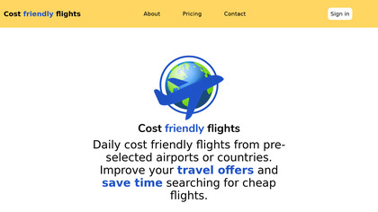 Cost friendly flights image
