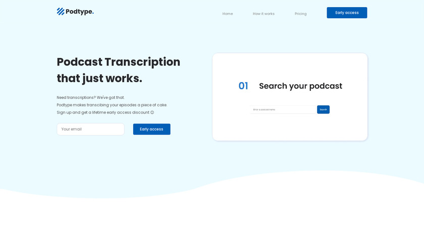 Podtype Landing Page