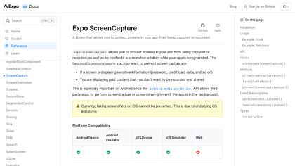 Expo Screen Capture image