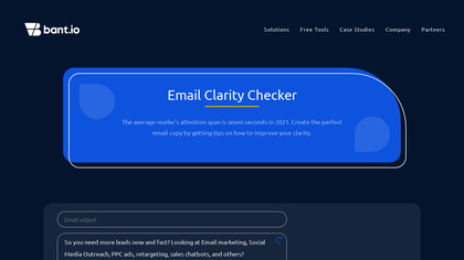 Email Clarity Checker by bant.io image