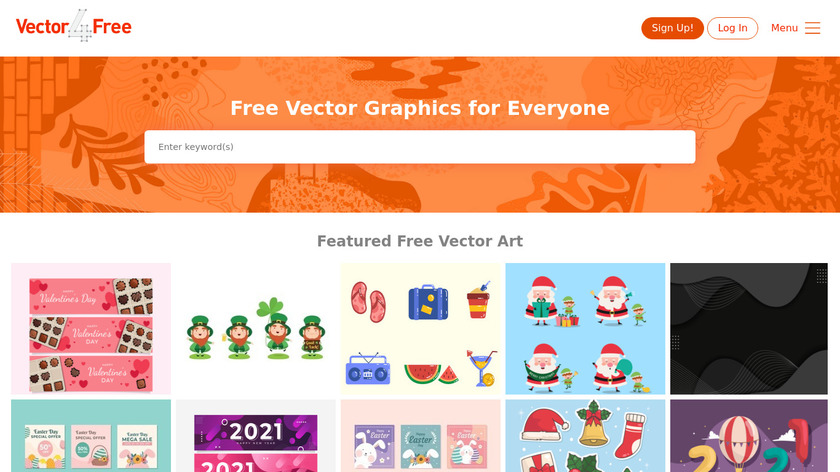 Vector4free Landing Page