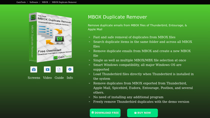 GainTools MBOX Duplicate Remover image