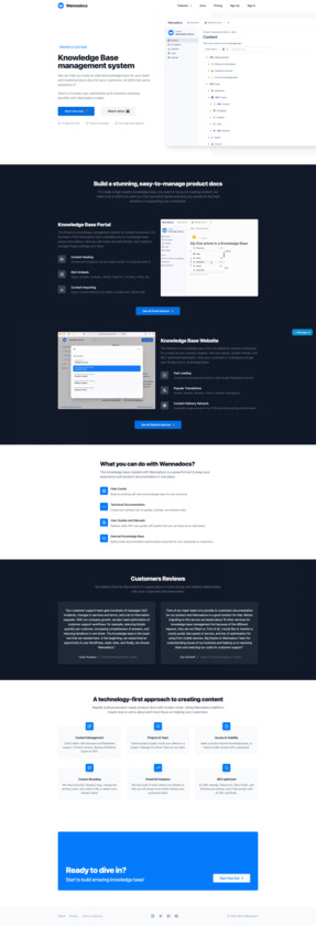 Wannadocs Landing Page