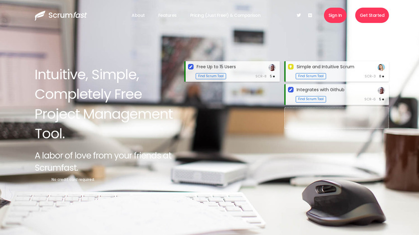 Scrumfast Landing Page