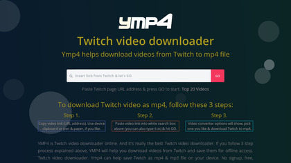 Ymp4 Twitch Video Downloader image