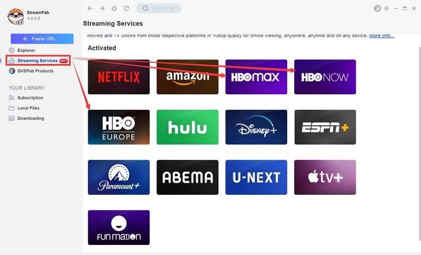 DVDFab HBO Downloader Landing Page