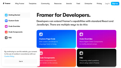 Framer for Developers screenshot