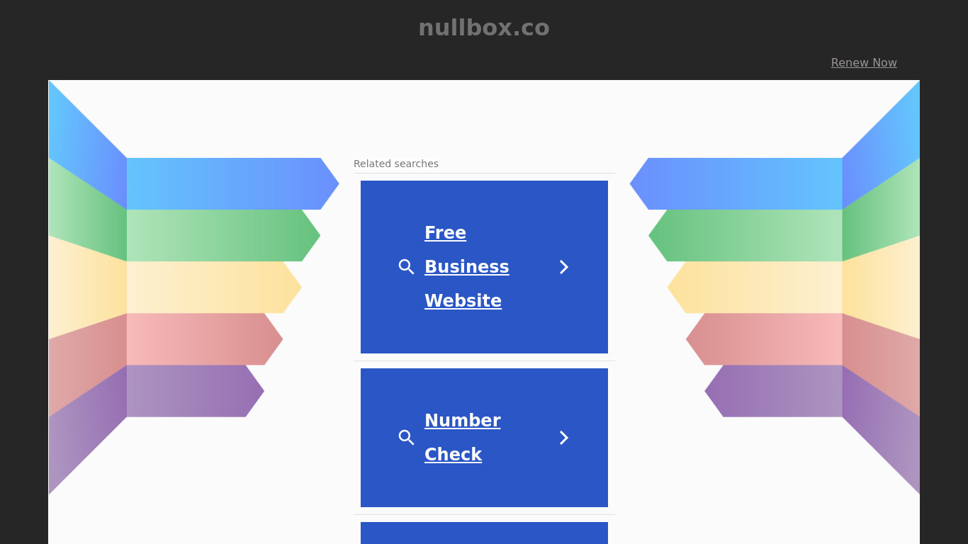 NullBox.co Landing page