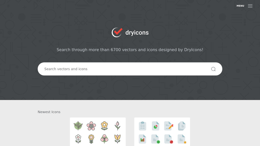 DryIcons Landing Page