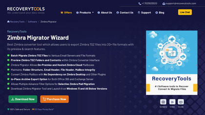 RecoveryTools Zimbra Migrator image