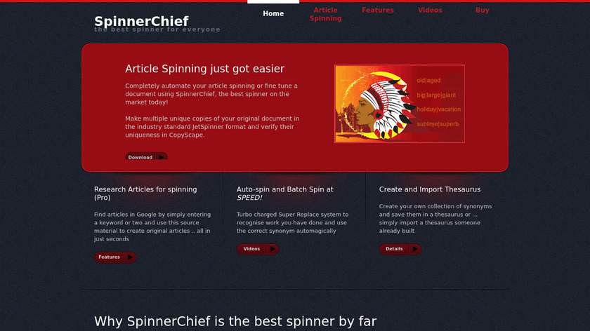 SpinnerChief UK Landing Page