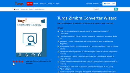 Turgs Zimbra Converter image