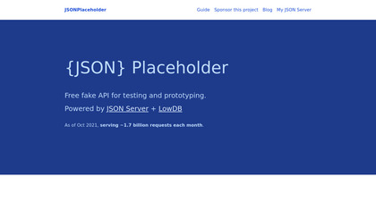 JSON Placeholder screenshot