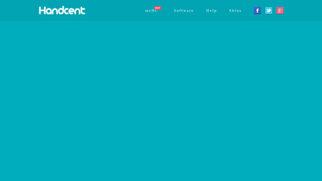Handcent Landing page