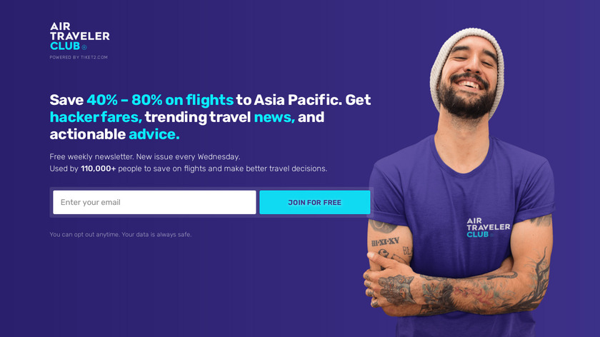 Pandemic Travel Newsletter Landing Page