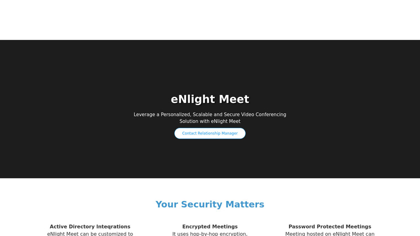 eNlight Meet Landing Page