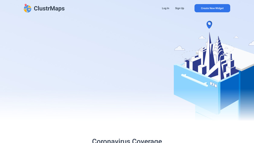 ClustrMaps Landing Page