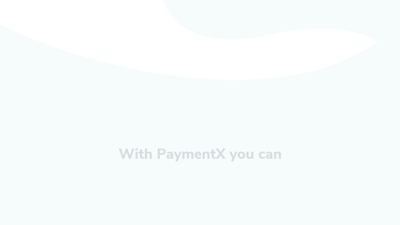 PaymentX Landing page