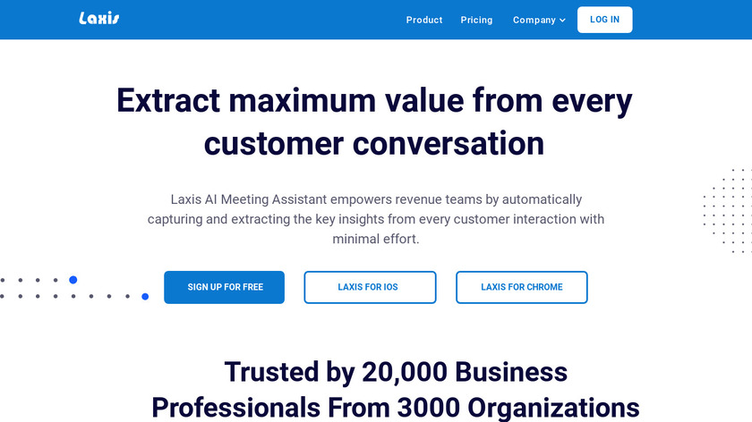 Laxis Landing Page