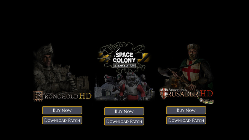 Stronghold Crusader HD Landing Page
