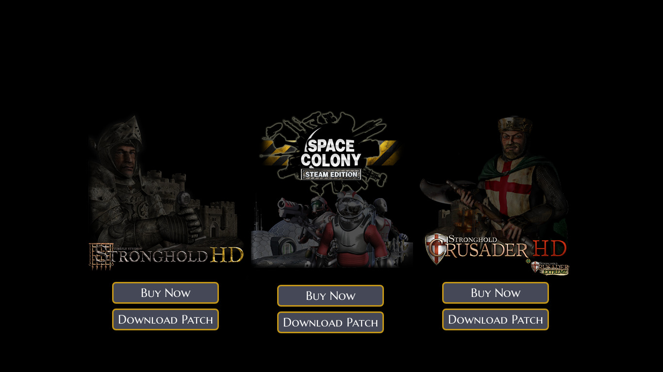 Stronghold Crusader HD Landing page