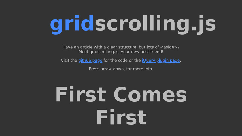 Gridscrolling.js Landing Page
