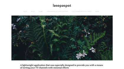 Lasopaspot Channel List Pc Editor image