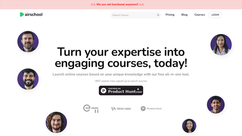 Airschool Landing Page