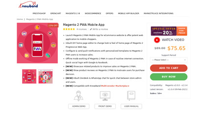 Magento 2 PWA Mobile App image