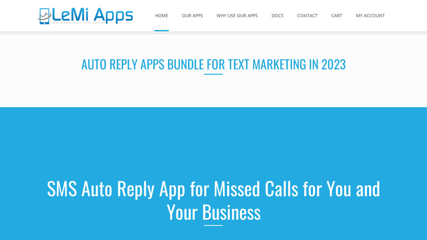SMS Auto Reply Landing Page